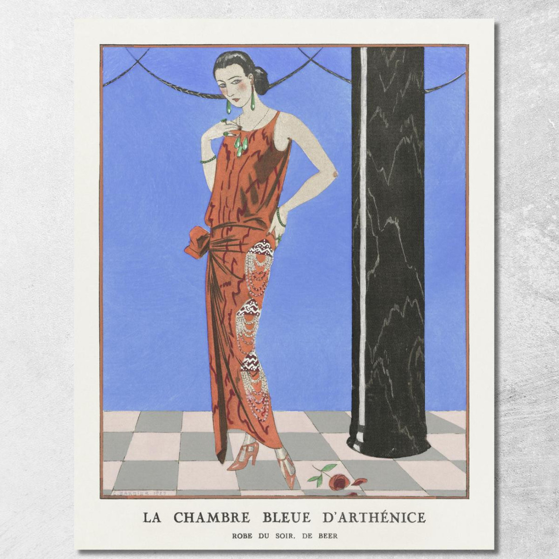 La Stanza Blu Di Arthenice George Barbier gbb75 quadro stampato su tela