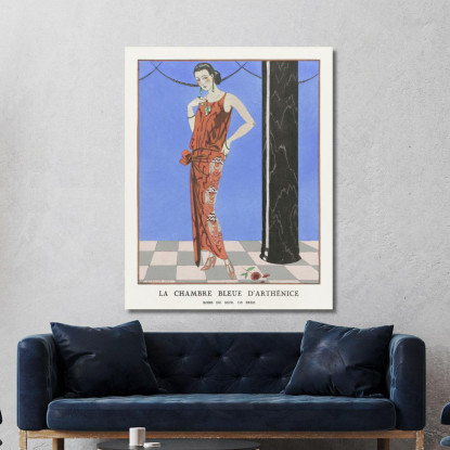 La Stanza Blu Di Arthenice George Barbier gbb75 quadro stampato su tela