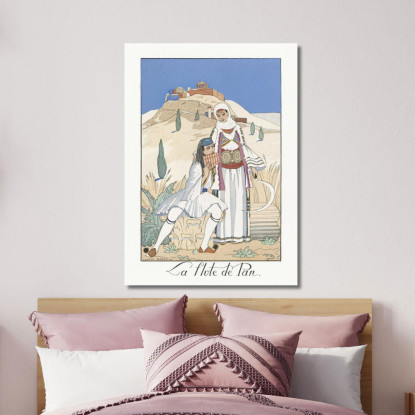 Flauto Di Pan George Barbier gbb78 quadro stampato su tela