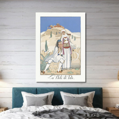 Flauto Di Pan George Barbier gbb78 quadro stampato su tela