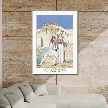 Flauto Di Pan George Barbier gbb78 quadro stampato su tela