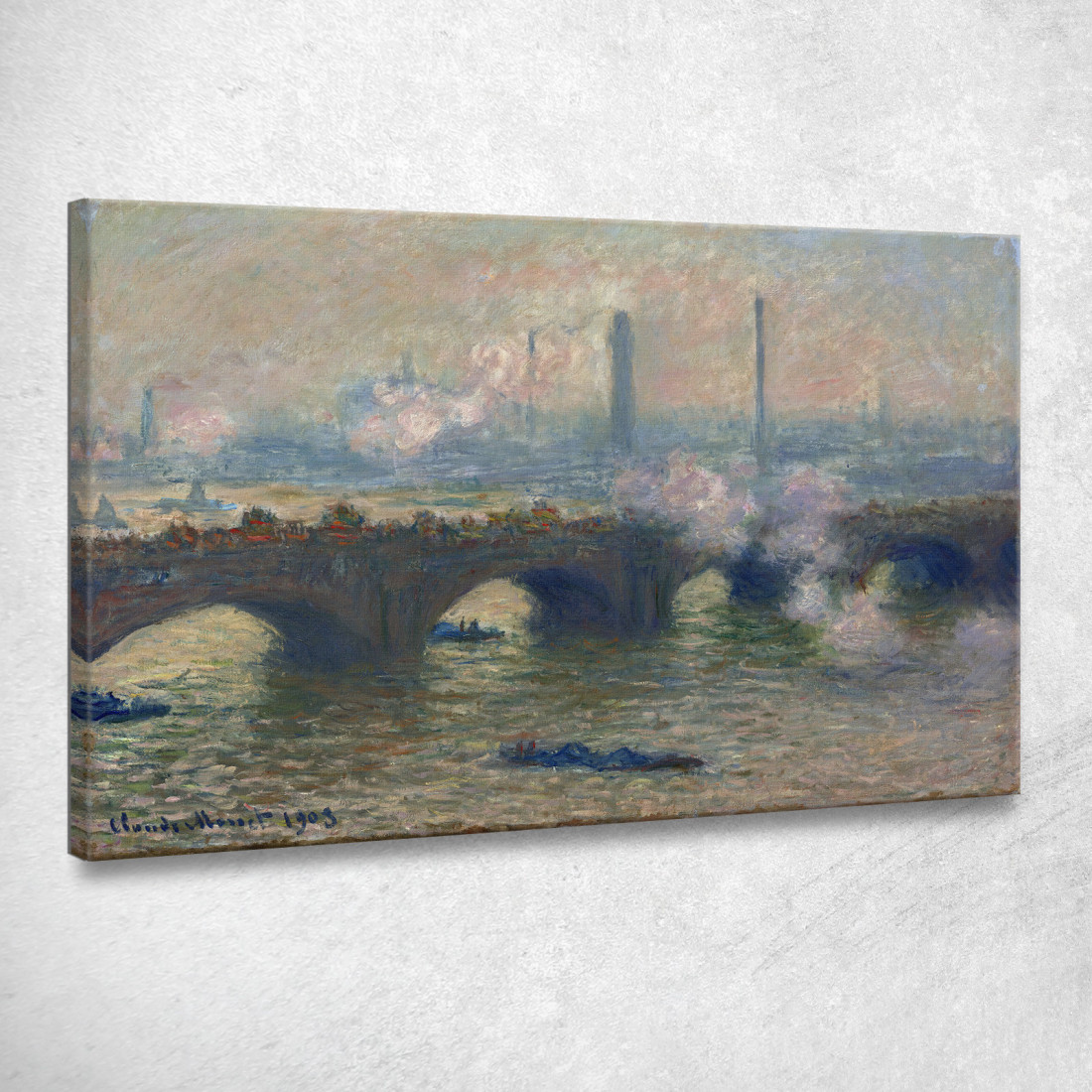 Giornata Grigia Del Ponte Di Waterloo Claude Monet mnt369 quadro stampato su tela