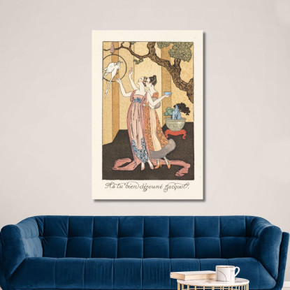 La Ghirlanda Dei Mesi George Barbier gbb80 quadro stampato su tela