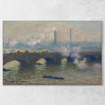 Giornata Grigia Del Ponte Di Waterloo Claude Monet mnt369 quadro stampato su tela