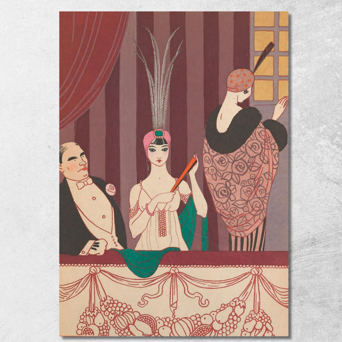 La Loggia George Barbier gbb82 quadro stampato su tela