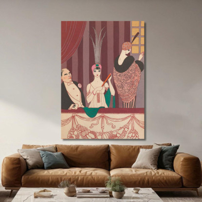 La Loggia George Barbier gbb82 quadro stampato su tela