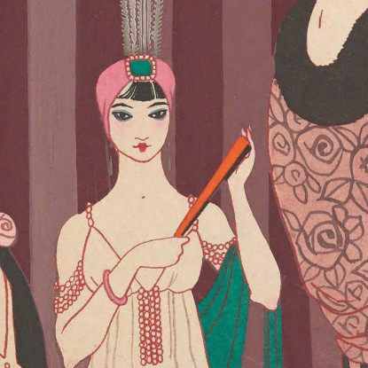 La Loggia George Barbier gbb82 quadro stampato su tela