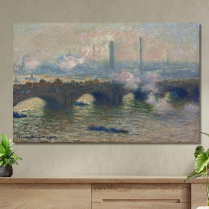 Giornata Grigia Del Ponte Di Waterloo Claude Monet mnt369 quadro stampato su tela