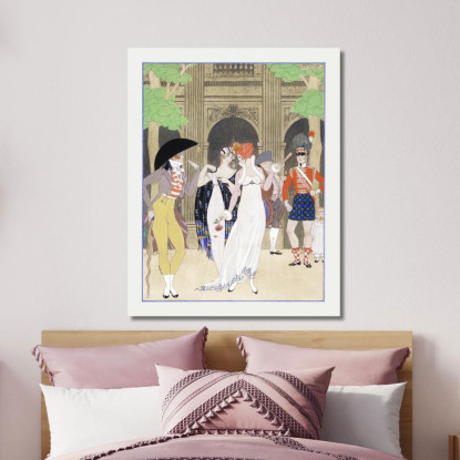 La Merveilleuse Al Palazzo Reale George Barbier gbb83 quadro stampato su tela