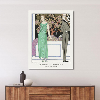 La Prima Imprudenza Dell'Abito Da Sera Di Beer George Barbier gbb84 quadro stampato su tela