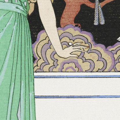 La Prima Imprudenza Dell'Abito Da Sera Di Beer George Barbier gbb84 quadro stampato su tela