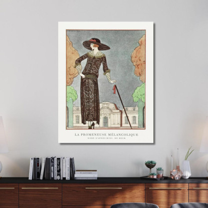L'Abito Pomeridiano Di Beer Il Malinconico Camminatore George Barbier gbb85 quadro stampato su tela