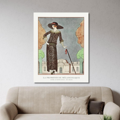L'Abito Pomeridiano Di Beer Il Malinconico Camminatore George Barbier gbb85 quadro stampato su tela