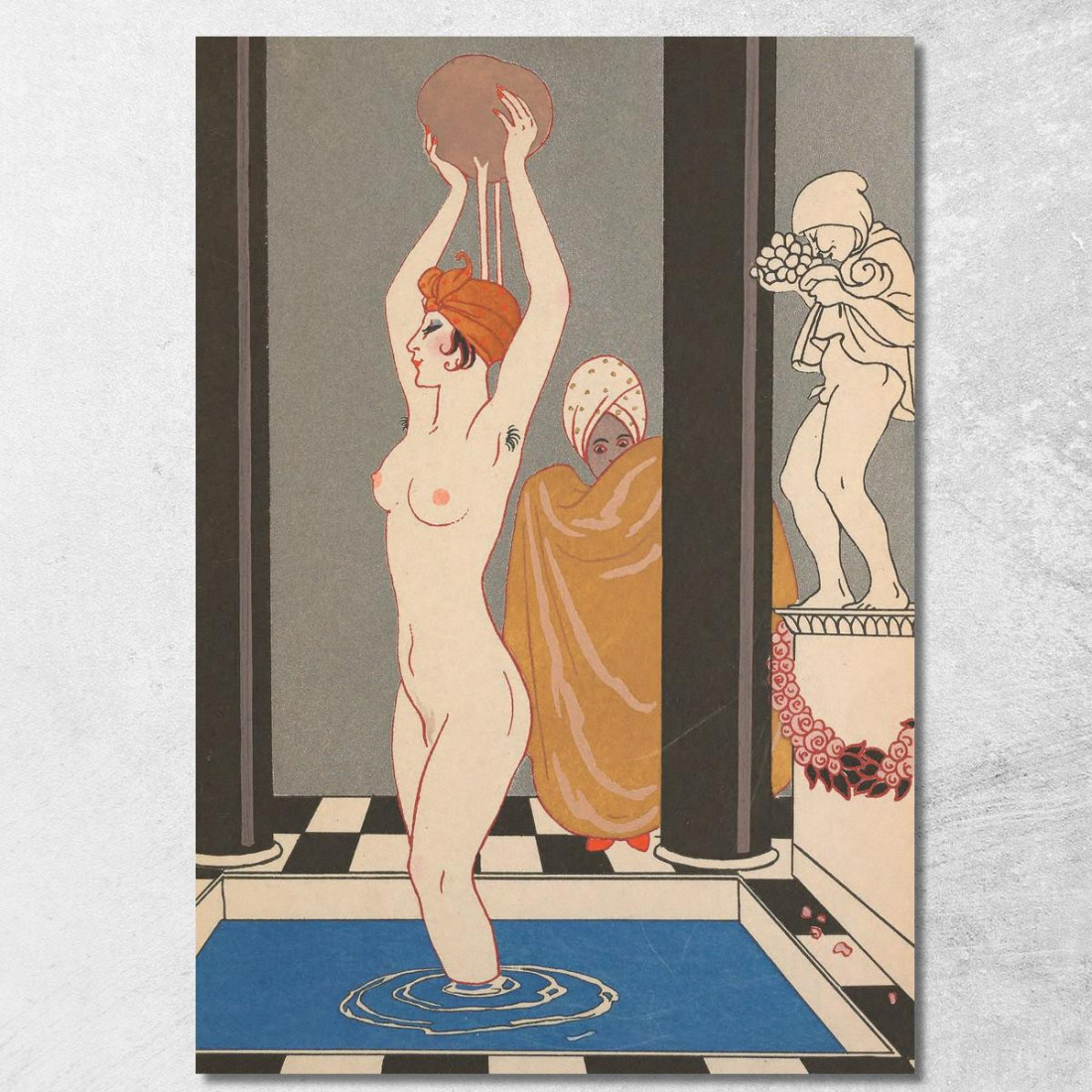 Il Bacino George Barbier gbb90 quadro stampato su tela