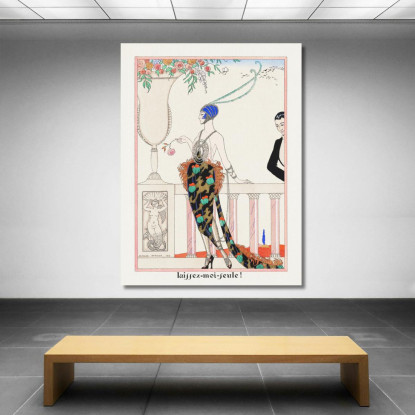 Lasciami Partire Da Les Feuillets D'Art George Barbier gbb93 quadro stampato su tela