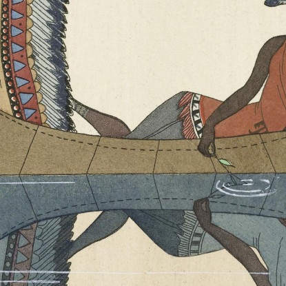 Lungo Il Missouri George Barbier gbb94 quadro stampato su tela