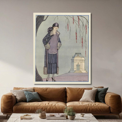 Il Cappotto Belvedere Di Worth George Barbier gbb95 quadro stampato su tela