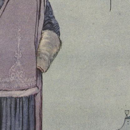 Il Cappotto Belvedere Di Worth George Barbier gbb95 quadro stampato su tela