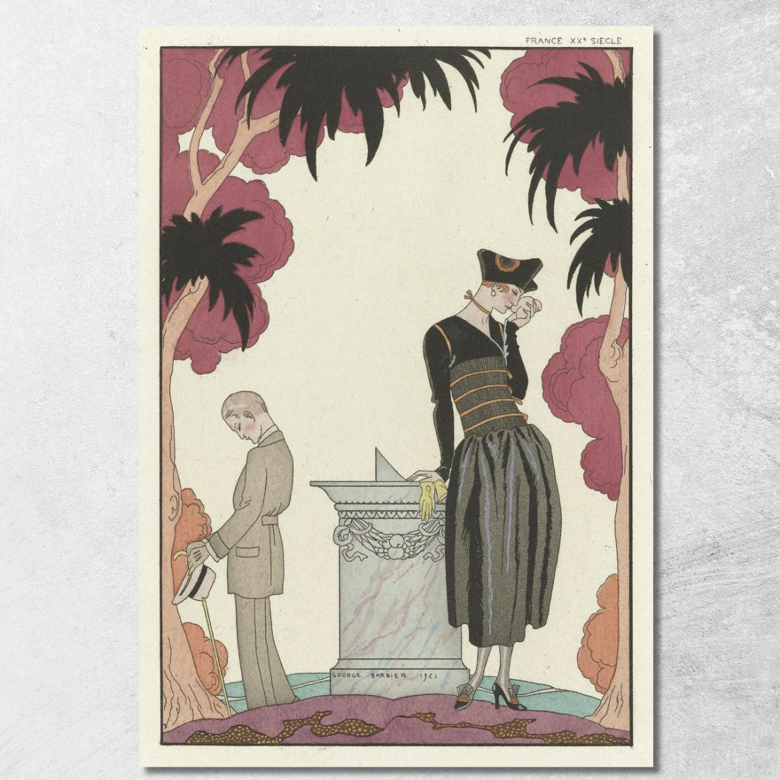La Meridiana George Barbier gbb96 quadro stampato su tela