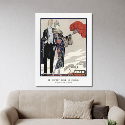 Partenza Per Il Casinò Evening Coat Of Worth George Barbier gbb100 quadro stampato su tela