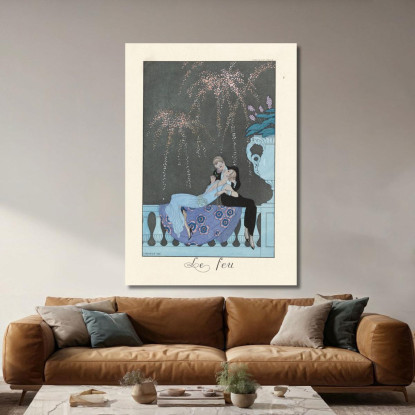 Il Fuoco Fuoco George Barbier gbb101 quadro stampato su tela
