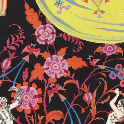 Il Flamenco George Barbier gbb102 quadro stampato su tela