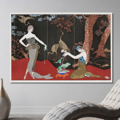 Il Gusto Della Lacca George Barbier gbb104 quadro stampato su tela