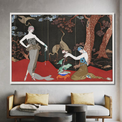 Il Gusto Della Lacca George Barbier gbb104 quadro stampato su tela