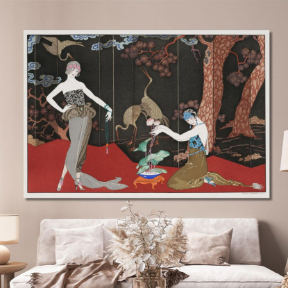 Il Gusto Della Lacca George Barbier gbb104 quadro stampato su tela