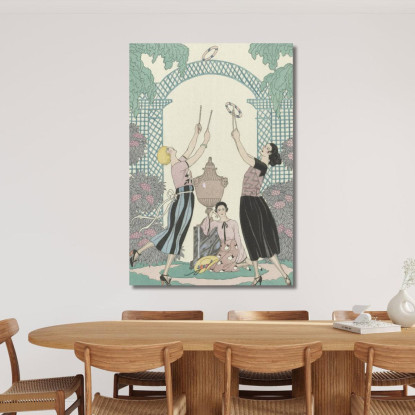 Il Gioco Delle Grazie 2 George Barbier gbb107 quadro stampato su tela