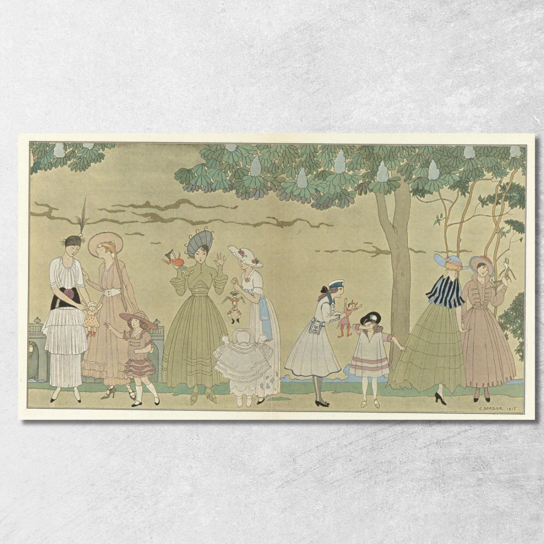 Il Gioco Delle Marionette George Barbier gbb108 quadro stampato su tela