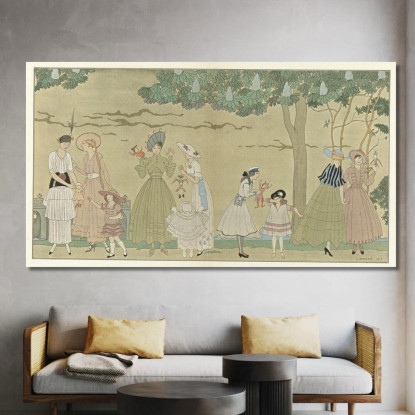 Il Gioco Delle Marionette George Barbier gbb108 quadro stampato su tela