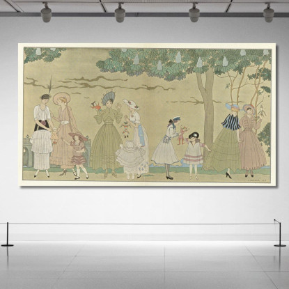 Il Gioco Delle Marionette George Barbier gbb108 quadro stampato su tela