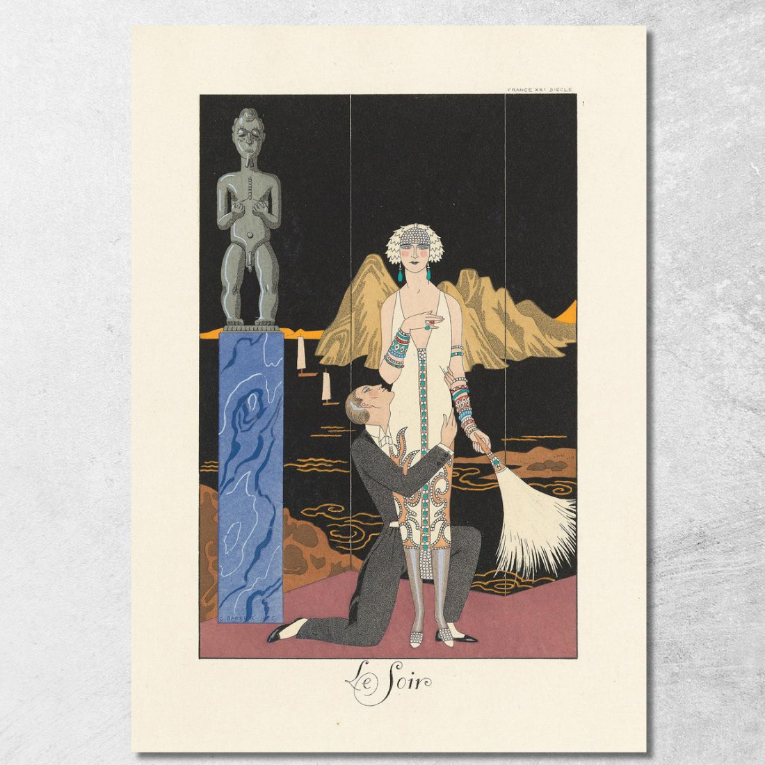 Serata Serale George Barbier gbb115 quadro stampato su tela