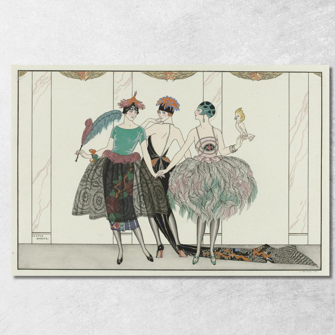 I Bellissimi Selvaggi George Barbier gbb117 quadro stampato su tela