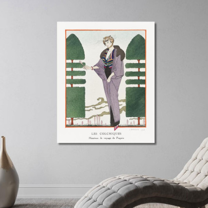 Colchico George Barbier gbb119 quadro stampato su tela