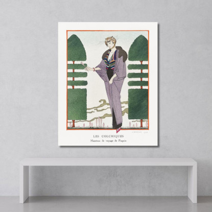 Colchico George Barbier gbb119 quadro stampato su tela