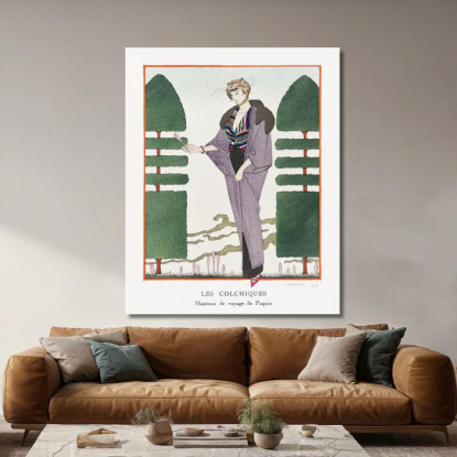 Colchico George Barbier gbb119 quadro stampato su tela