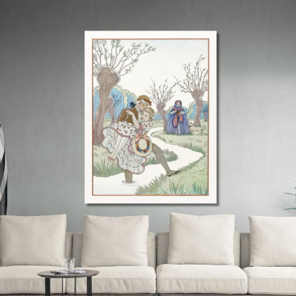 Relazioni Pericolose George Barbier gbb120 quadro stampato su tela