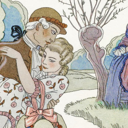 Relazioni Pericolose George Barbier gbb120 quadro stampato su tela