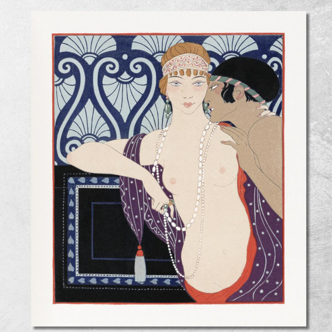 Le Tre Bellezze Di Mnasidika George Barbier gbb121 quadro stampato su tela