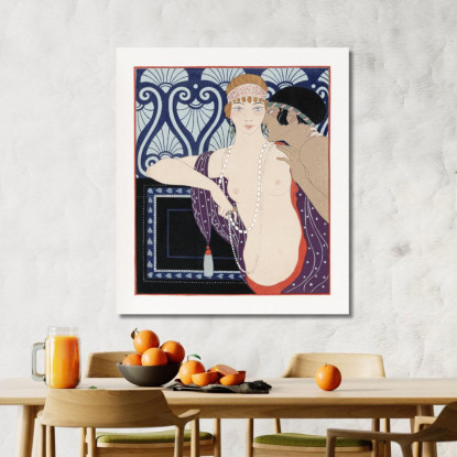 Le Tre Bellezze Di Mnasidika George Barbier gbb121 quadro stampato su tela