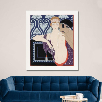 Le Tre Bellezze Di Mnasidika George Barbier gbb121 quadro stampato su tela