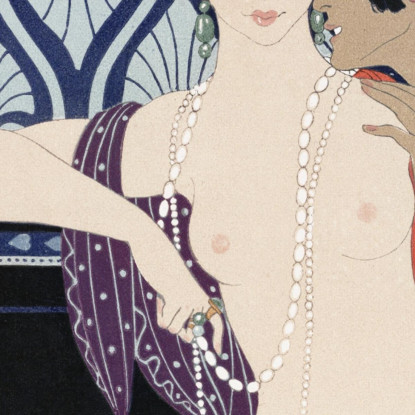Le Tre Bellezze Di Mnasidika George Barbier gbb121 quadro stampato su tela