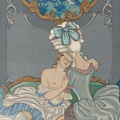 Relazioni Pericolose George Barbier gbb122 quadro stampato su tela