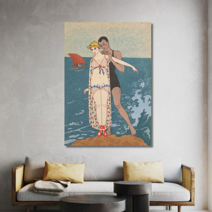 La Piccola Isola George Barbier gbb123 quadro stampato su tela