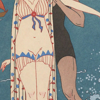 La Piccola Isola George Barbier gbb123 quadro stampato su tela