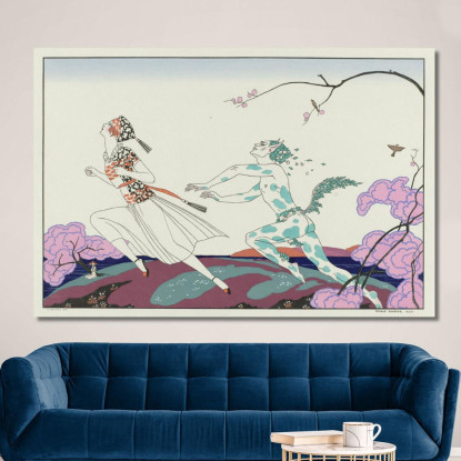 Pomeriggio Da Fauno George Barbier gbb126 quadro stampato su tela