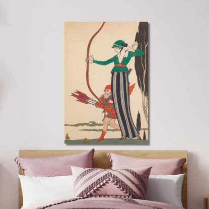 L'Arco Rosso George Barbier gbb127 quadro stampato su tela