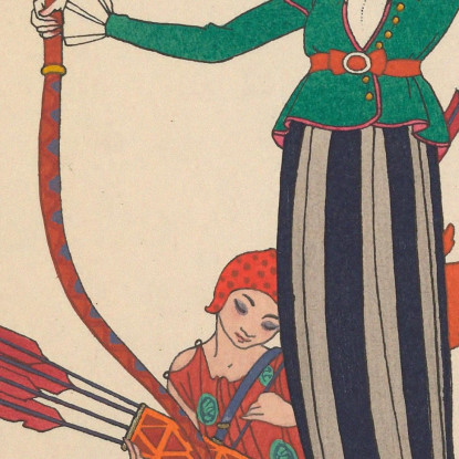 L'Arco Rosso George Barbier gbb127 quadro stampato su tela